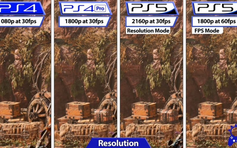 Графику в Horizon Forbidden West сравнили на PS4 и PS5